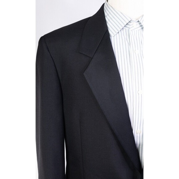 Bert Pulitzer Men's 1 Button Suit 42R Blazer Coat Wool Jacket Black Pants 32x28 - Picture 6 of 16